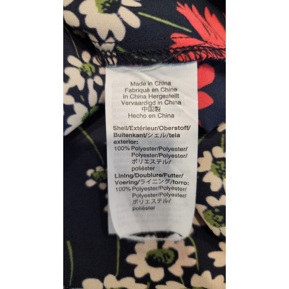 Madewell Hillside Daisies Peek A Boo Midi wrap dress Size 2 Surplice Bust - Picture 10 of 10